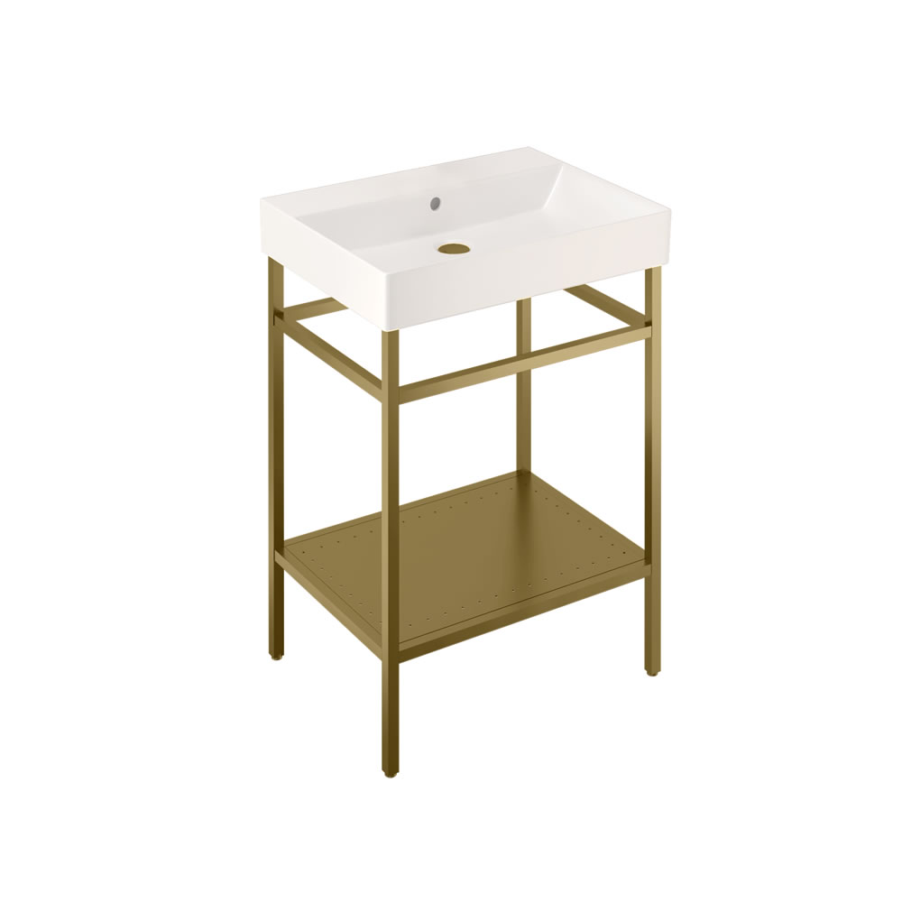 Frame stand for 600 basin - brushed brass NTH